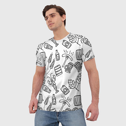 Мужская футболка Для любителя бани / 3D-принт – фото 3