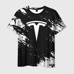 Футболка мужская Tesla logo texture, цвет: 3D-принт