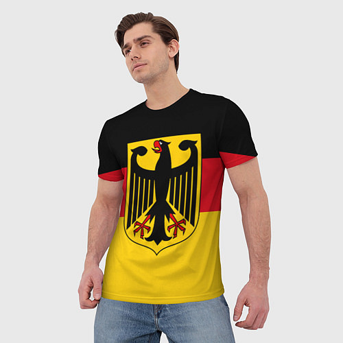 Мужская футболка Германия - Germany / 3D-принт – фото 3
