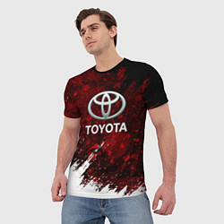 Футболка мужская Toyota Вектор, цвет: 3D-принт — фото 2