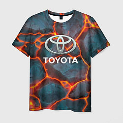 Футболка мужская Toyota Вулкан из плит, цвет: 3D-принт