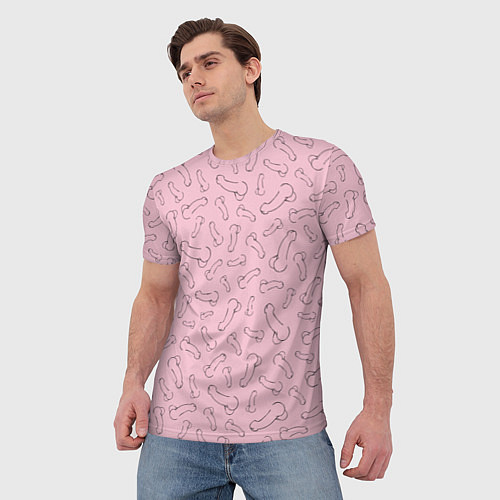 Мужская футболка Фаллос / 3D-принт – фото 3