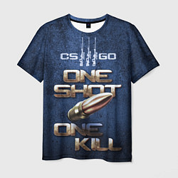 Футболка мужская One Shot One Kill CS GO, цвет: 3D-принт