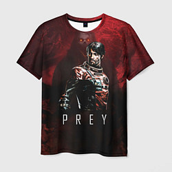 Футболка мужская Prey Dark red, цвет: 3D-принт