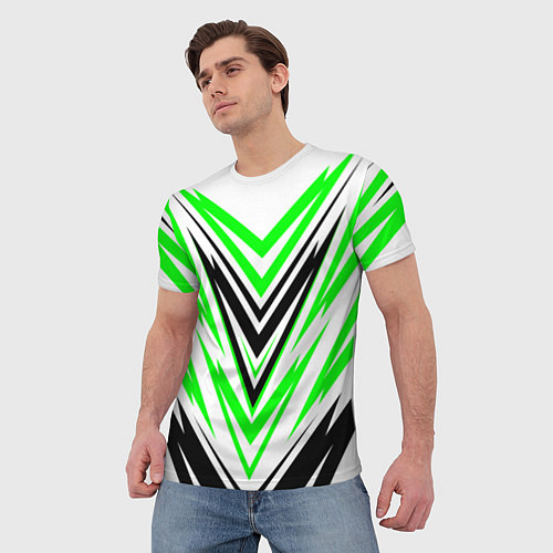 Мужская футболка Абстрактная симметрия / 3D-принт – фото 3