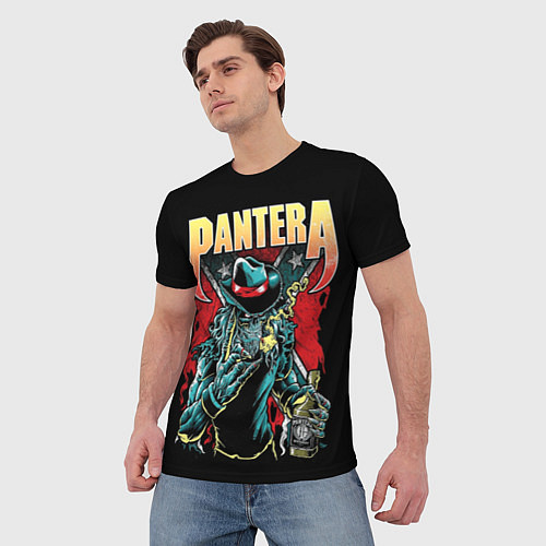 Мужская футболка Pantera принт / 3D-принт – фото 3