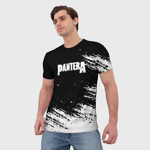 Мужская футболка Pantera Logo / 3D-принт – фото 3