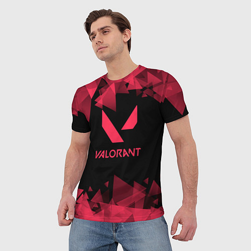 Мужская футболка Valorant - Геометрия / 3D-принт – фото 3