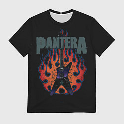 Футболка мужская Pantera - Пламя, цвет: 3D-принт