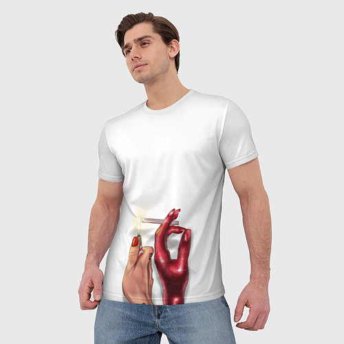 Мужская футболка With your demon / 3D-принт – фото 3