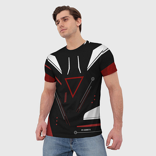 Мужская футболка Сайрекс Сyrex CS GO / 3D-принт – фото 3