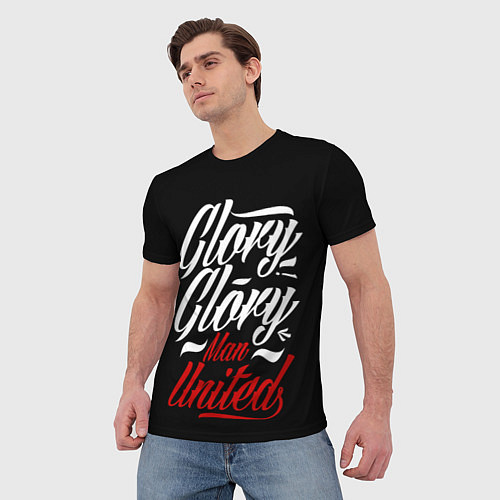 Мужская футболка Manchester United Glory Glory Man United Манчестер / 3D-принт – фото 3