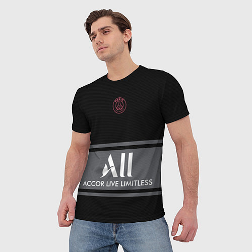 Мужская футболка PSG Cup Third Vapor Match Shirt 202223 / 3D-принт – фото 3
