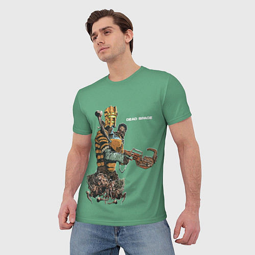Мужская футболка Айзек и некроморфы / 3D-принт – фото 3