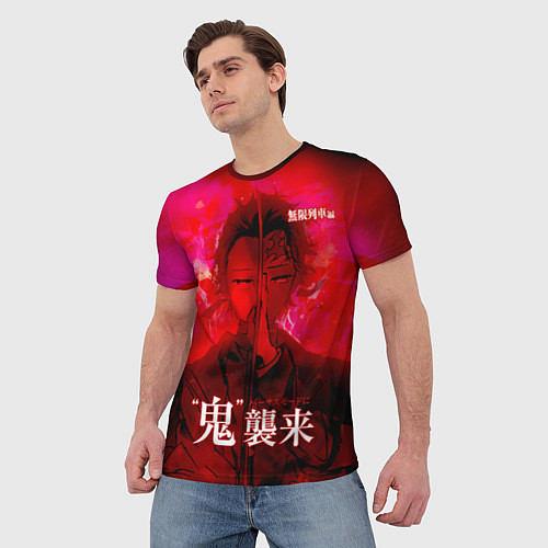 Мужская футболка Tanjiro Kamado - Demon Slayer / 3D-принт – фото 3
