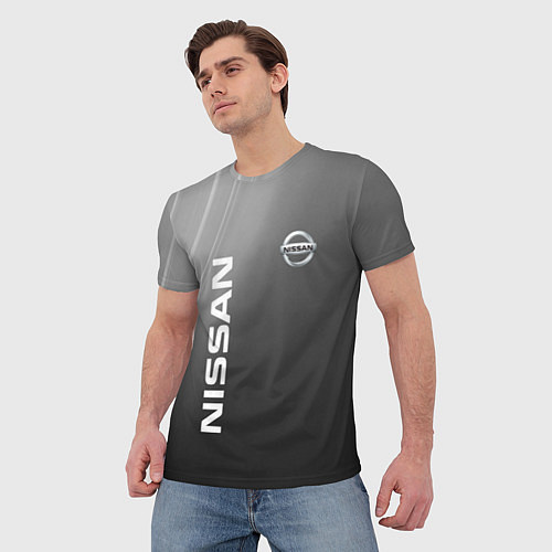 Мужская футболка Ниссан / 3D-принт – фото 3