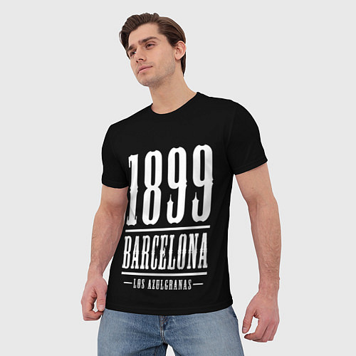 Мужская футболка Barcelona 1899 Барселона / 3D-принт – фото 3