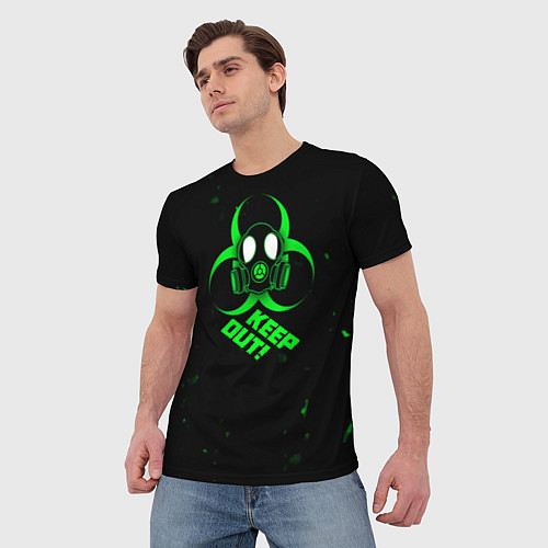 Мужская футболка Biohazard Биологическая опасность / 3D-принт – фото 3