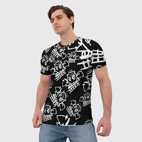 Мужская футболка JINX PATTERN ДЖИНКС / 3D-принт – фото 3