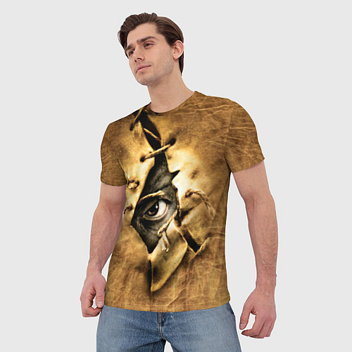 Мужская футболка Джиперс Криперс видит / 3D-принт – фото 3