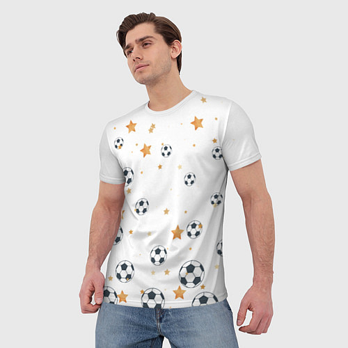 Мужская футболка Футбол это круто / 3D-принт – фото 3
