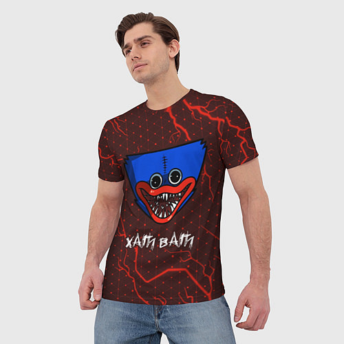 Мужская футболка ХАГИ ВАГИ Молнии 4 / 3D-принт – фото 3