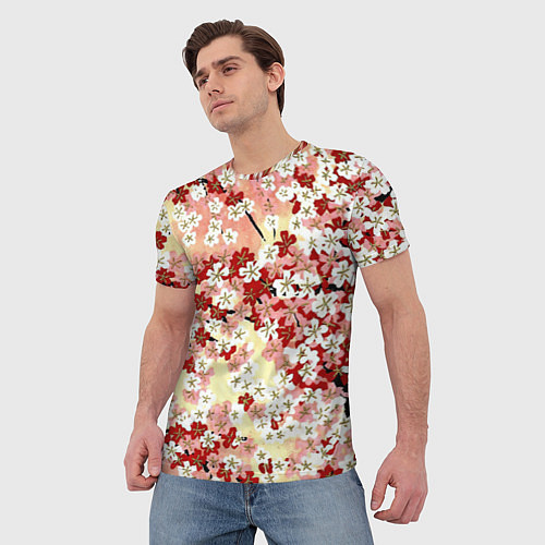 Мужская футболка Цветущая весна / 3D-принт – фото 3