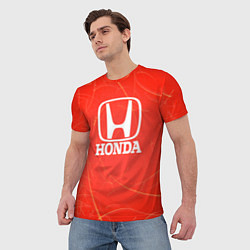 Футболка мужская Honda хонда, цвет: 3D-принт — фото 2