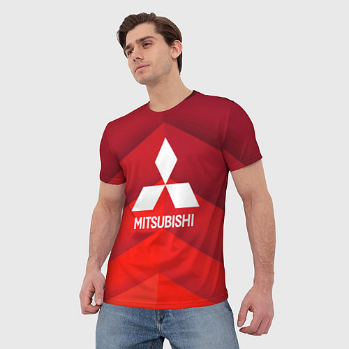 Мужская футболка Митсубиси mitsubishi / 3D-принт – фото 3