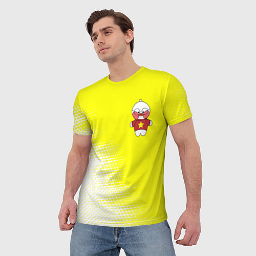 Мужская футболка LALAFANFAN - ЗВЕЗДОЧКА Абстракция / 3D-принт – фото 3