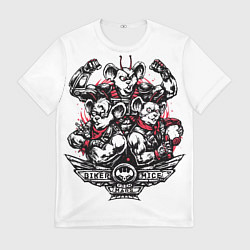 Футболка мужская Мыши-байкеры, цвет: 3D-принт