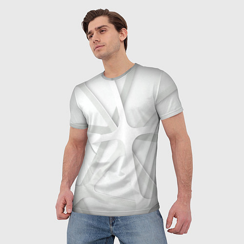 Мужская футболка Паутина Белая 3D 2022 / 3D-принт – фото 3