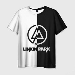 Футболка мужская Linkin Park ЧБ, цвет: 3D-принт