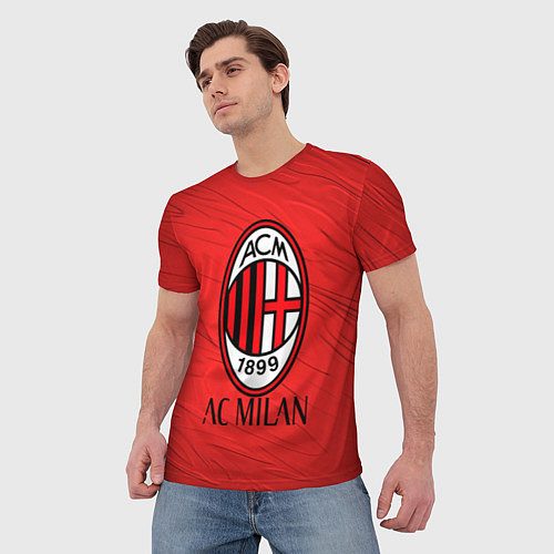 Мужская футболка Ac milan милан / 3D-принт – фото 3