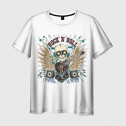 Футболка мужская ROCKNROLL музыкант, цвет: 3D-принт