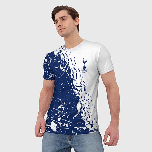 Мужская футболка Тоттенхэм Хотспур брызги / 3D-принт – фото 3