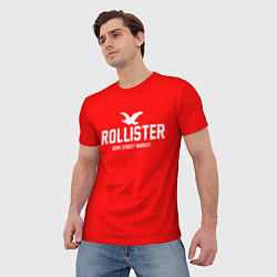 Футболка мужская Узор Red Rollister Dope Street Market, цвет: 3D-принт — фото 2