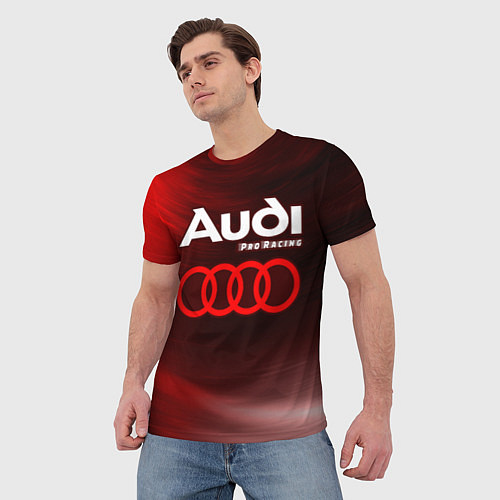 Мужская футболка AUDI Pro Racing Звезды / 3D-принт – фото 3