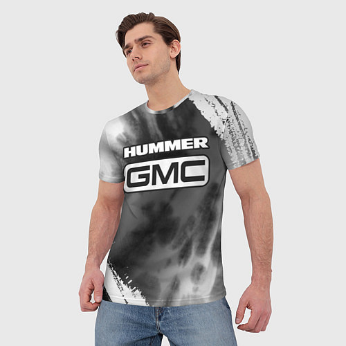 Мужская футболка HUMMER - GMC Краски / 3D-принт – фото 3