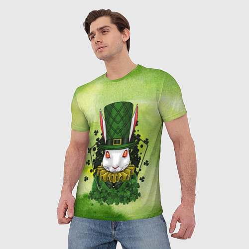 Мужская футболка Кролик в шляпе / 3D-принт – фото 3