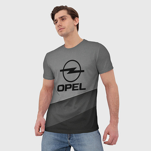 Мужская футболка Opel astra / 3D-принт – фото 3