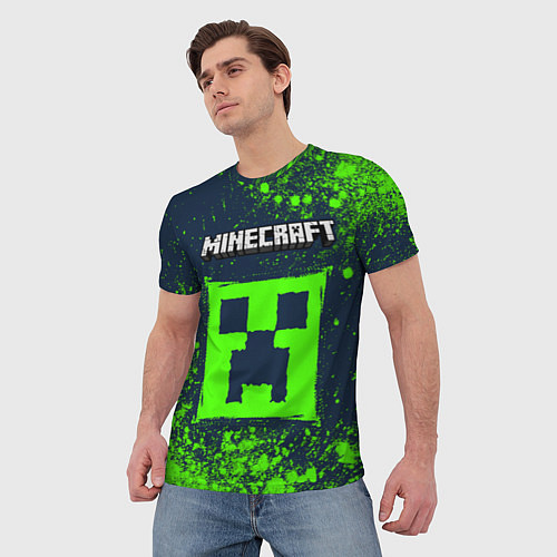 Мужская футболка MINECRAFT Арт / 3D-принт – фото 3