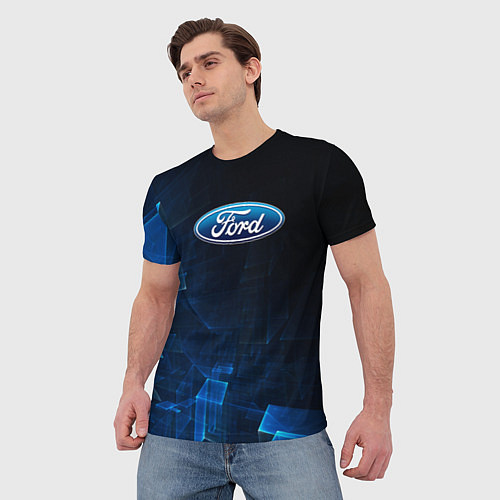 Мужская футболка Ford форд abstraction / 3D-принт – фото 3