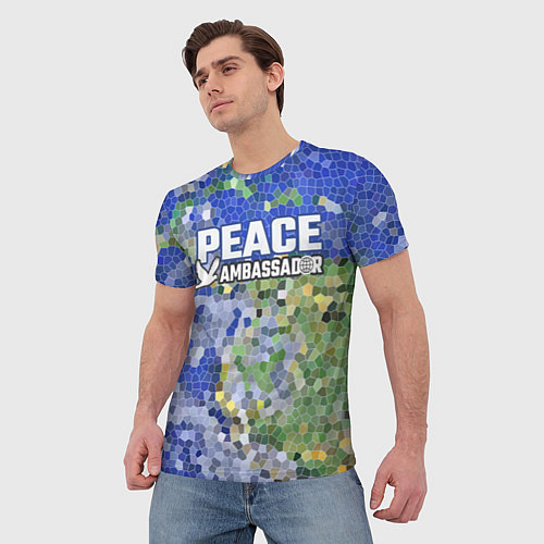Мужская футболка Peace Ambassador Посол мира / 3D-принт – фото 3