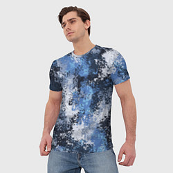 Футболка мужская Спортивный камуфляж Пикси - Черника, цвет: 3D-принт — фото 2