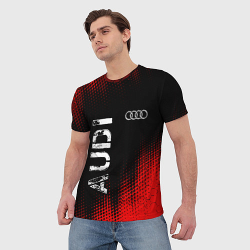 Мужская футболка АУДИ Audi Абстракция / 3D-принт – фото 3