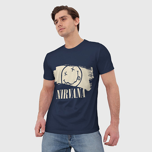Мужская футболка NIRVANA Рок Группа / 3D-принт – фото 3