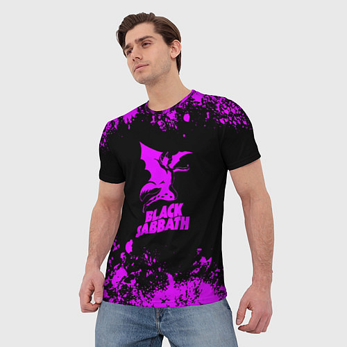 Мужская футболка Black Sabbath metal / 3D-принт – фото 3