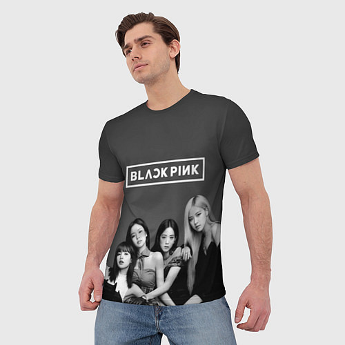 Мужская футболка BLACKPINK BW Divas / 3D-принт – фото 3