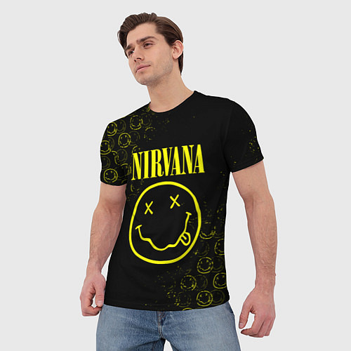 Мужская футболка NIRVANA логотипы / 3D-принт – фото 3